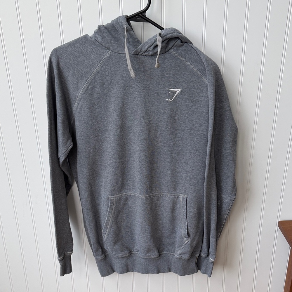 Gymshark Gray Hooded Pullover Sweatshirt